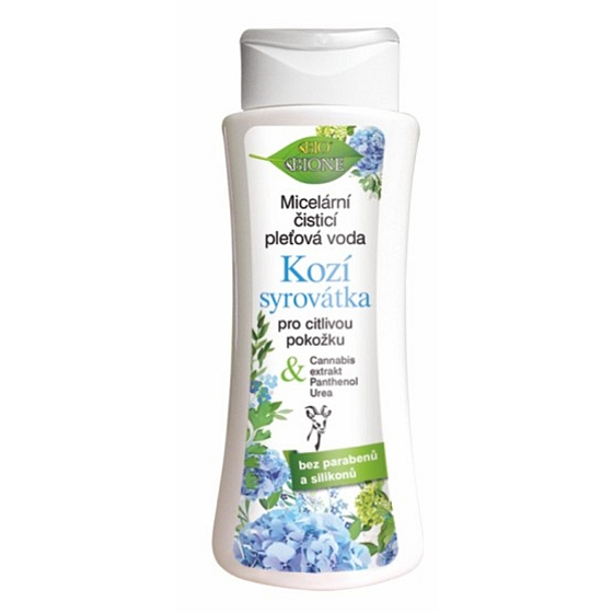 Bione Cosmetics Kozia serwatka micelarna oczyszczająca woda do wrażliwej skóry 255 ml