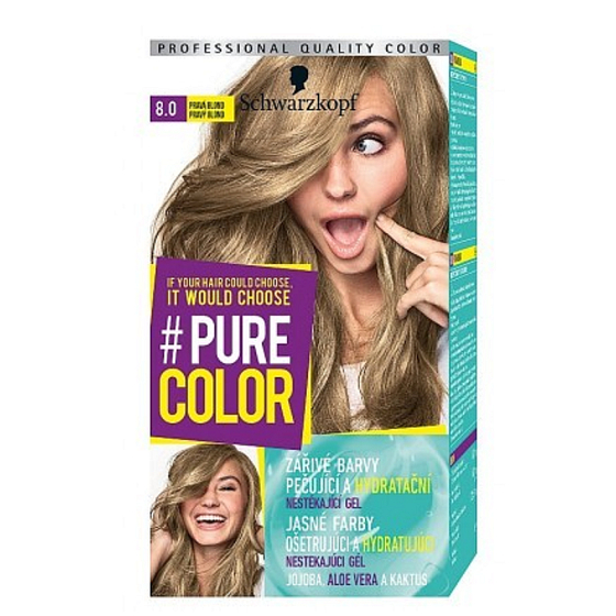 Schwarzkopf Pure Color barva na vlasy 8.0 Pravá blond 60 ml