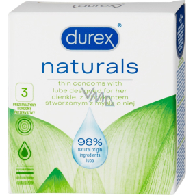 Durex Naturals kondom nominalna szerokość: 56 mm 3 sztuki