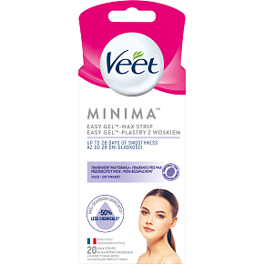 Veet Minima Easy-Gel paski woskowe do twarzy, 20 szt.