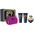 Versace Dylan Blue pour Femme parfémovaná voda 100 ml + tělové mléko 100 ml + sprchový gel 100 ml + kabelka, dárková sada pro ženy