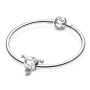 Charm Srebrna 925 Holčička z warkiem, koralik na bransoletkę, rodzina