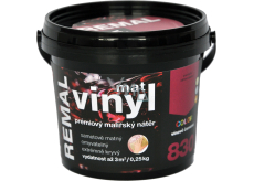 REMAL Vinyl Color mat farba do wnętrz, 830 bordowy, 250 g