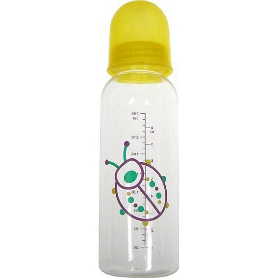 Pretty Cherubs kojenecká láhev se silikonovou savičkou 250 ml