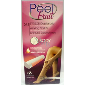 Peel Fruit depilační voskové pásky na tělo 20 kusů