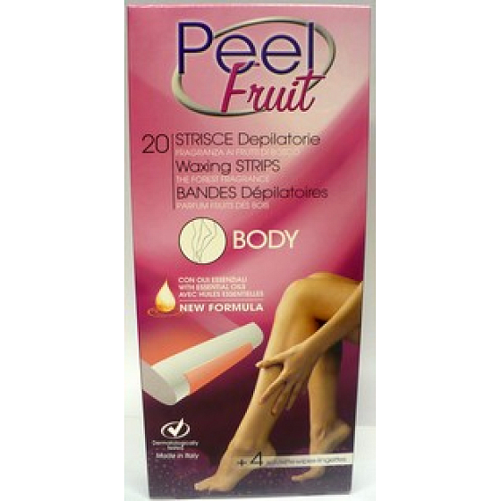 Peel Fruit depilační voskové pásky na tělo 20 kusů