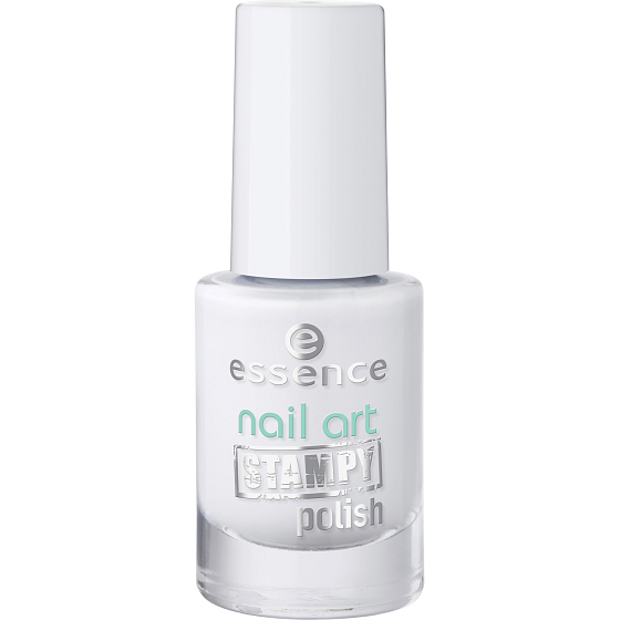Essence Nail Art Stampy Polish lak na razítka 01 White 5 ml