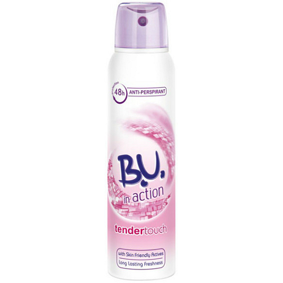 B.U. In Action Tender Touch antiperspirant deodorant sprej pro ženy 150 ml