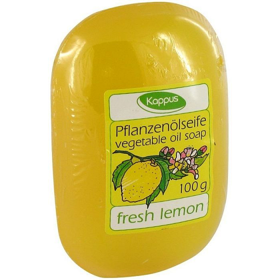 Kappus Čerstvý citron glycerinové toaletní mýdlo s rostlinným olejem 100 g
