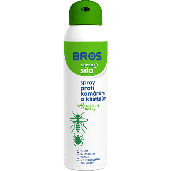 Bros Zielona Siła Repelent przeciw komarom i kleszczom spray 90 ml