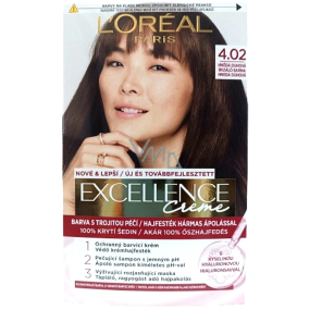 Loreal Paris Excellence Creme farba do włosów 4.02 Brązowa tęczowa