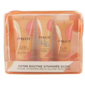 Payot My Payot Cream Glow Vitamínový gel 30 ml + CC Glow projasňující a sjednocující péče s SPF15 20 ml + Sleep & Glow noční maska 20 ml, Promo testovací sada v taštičce 2021