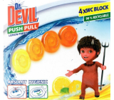 Dr. Devil Lemon Fresh Push Pull WC blok bez koszyka 4 x 20 g