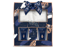 Grace Cole Golden Embers & Cashmere klapky 1 para + żel do mycia nóg 100 ml + krem do nóg 100 ml + sól do kąpieli 80 g, kosmetyczny zestaw dla kobiet