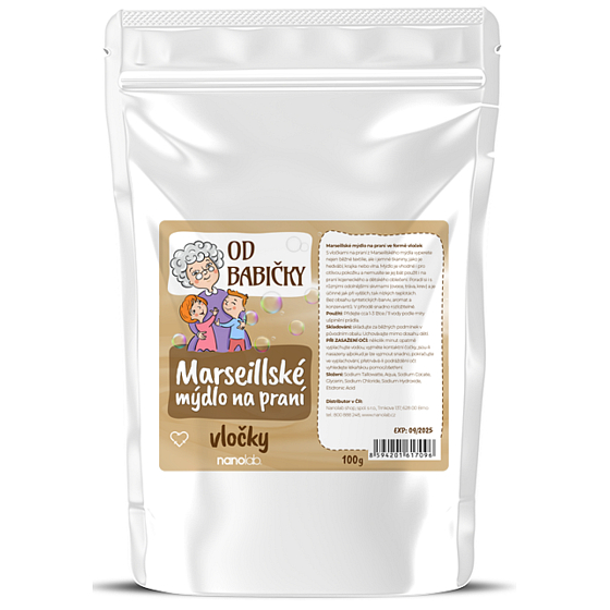 Nanolab Mydło Marsylskie płatki do prania od babci 100 g