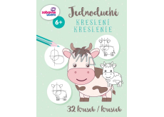 Ditipo Proste rysowanie dla dzieci Zwierzątka 32 strony wiek 6+
