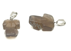 Achat Żaba do szczęścia naturalny kamień ok 20 x 15 mm
