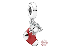 Zawieszka ze srebra próby 925 Boże Narodzenie, charms do bransoletki Boże Narodzenie