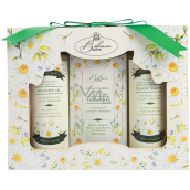 Bohemia Gifts Rumianek żel pod prysznic 100 ml + szampon do włosów 100 ml + mydło toaletowe 100 ml, zestaw kosmetyczny dla kobiet