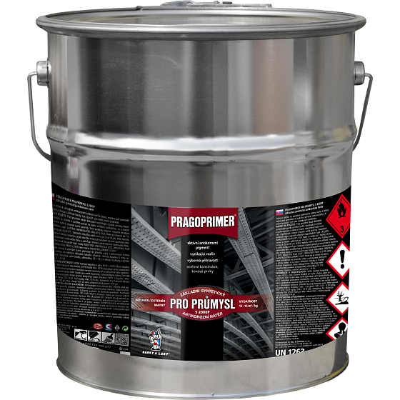 Pragoprimer dla przemysłu S2000P podstawowy kolor na metal i materiały chłonące, 0840 czerwono-brązowy, 10 kg