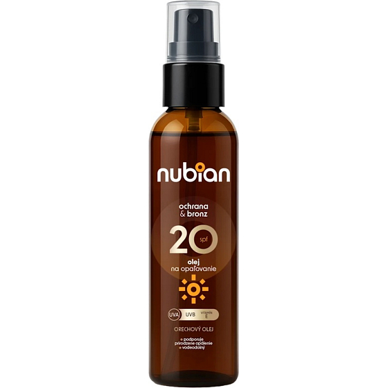 NUBIAN Olej na opalování SPF 20 Ochrana & Bronz 100ml