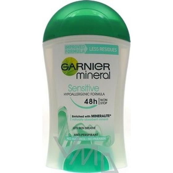 Garnier Mineral Sensitive antiperspirant deodorant stick pro ženy 40 ml