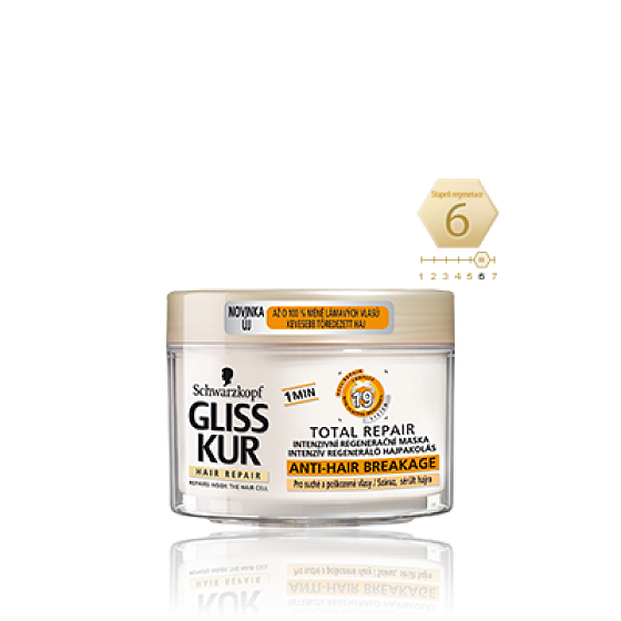 Gliss Kur Total Repair 19 intenzivní regenerační maska 300 ml