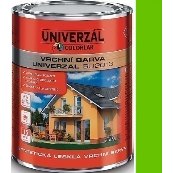 Colorlak Univerzal SU2013 syntetická lesklá vrchní barva Zelená jarní 0,6 l