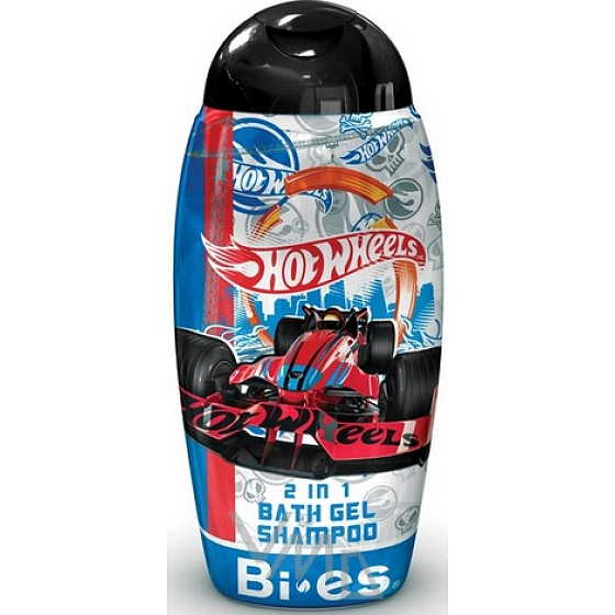 Mattel Hot Wheels F-Racer 2v1 sprchový gel a šampon pro děti 250 ml