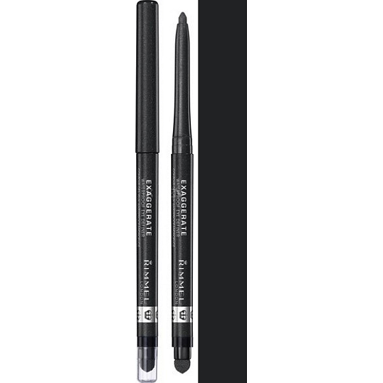 Rimmel London Exaggerate automatická voděodolná tužka na oči 263 Starlit Black 0,28 g