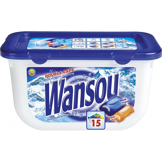 Wansou Double Caps Mountain Sky univerzální dvoukomorové gelové prací kapsle 15 kusů x 25 g