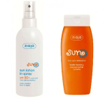 Ziaja Sun SPF 50+ UVA/UVB wodoodporny krem do opalania spray 170 ml + aktywator opalania z tyrozyną 150 ml, duopack