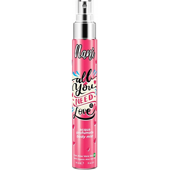 Naní All You Need is Love tělová mlha pro ženy 75 ml