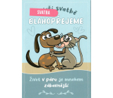 Niekupione życzenia na ślub Do Waszego ślubu gratulujemy 115 x 170 mm