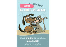 Niekupione życzenia na ślub Do Waszego ślubu gratulujemy 115 x 170 mm