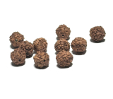 Rudraksha naturalny koralik 8 mm, 10 sztuk