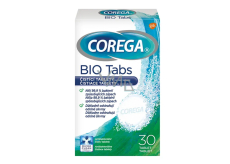 Corega Bio antibakteriální čisticí tablety 30 kusů