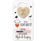 Niekupiony Kieszonkowy Uścisk Serce Wysyłam Ci Duży Uścisk!, uścisk do kieszeni 6 x 12 cm