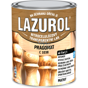 Lazurol Pragomat C1038 lak nitrocelulozowy do drewna 750 ml Lazurol Pragomat C1038 lak nitrocelulozowy do drewna 750 ml