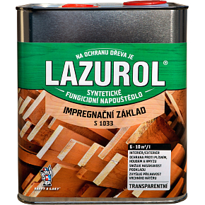 LAZUROL impregnat podstawowy S1033 przezroczysty, 2,5 l