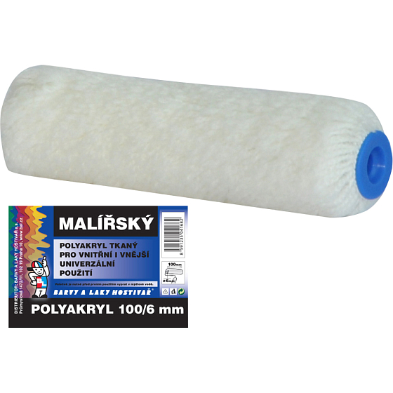 BARWY I LAKI HOSTIVAŘ wałek malarski do uchwytu 6 mm, 100 mm