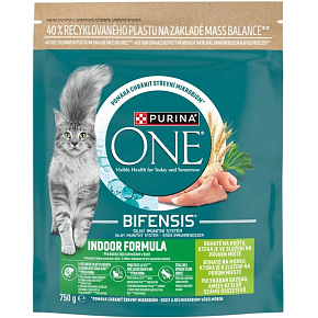 Purina ONE Bifensis Indoor granule dla kotów z indykiem i zbożem 750g