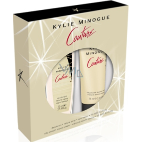 Kylie Minogue Couture parfémovaný deodorant sklo pro ženy 75 ml + sprchový gel 75 ml, kosmetická sada