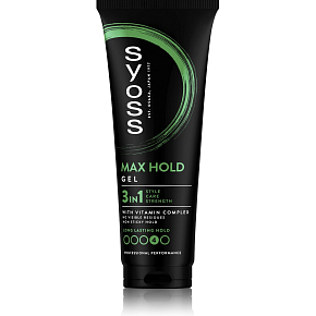 Syoss Max Hold Power gel pro uhlazené elegantní účesy, 250 ml