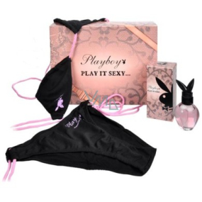 Playboy Play It Sexy toaletní voda 50 ml + Sexy bikiny, dvojdílné plavky velikost A
