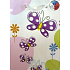 Nekupto Dárková papírová taška s glitry 14 x 11 x 6,5cm Motýlci 1 kus 49902