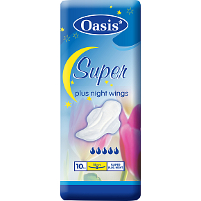 Oasis Super Plus Night Wings podpaski damskie, 10 sztuk