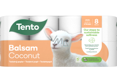 Ten Balsam Coconut z kokosowym mlekiem perfumowany papier toaletowy 142 arkuszy 3 warstwowy 8 rolek