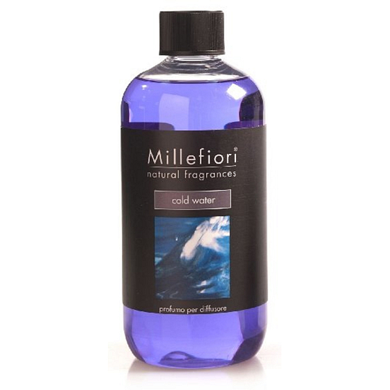 Millefiori Milano Natural Cold Water - Zimna woda Napełniacz dyfuzora do patyczków zapachowych 500 ml