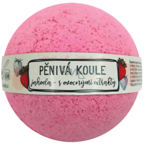 Bohemia Gifts Jahoda s ovocnými extrakty šumivá pěnivá koule 100 g